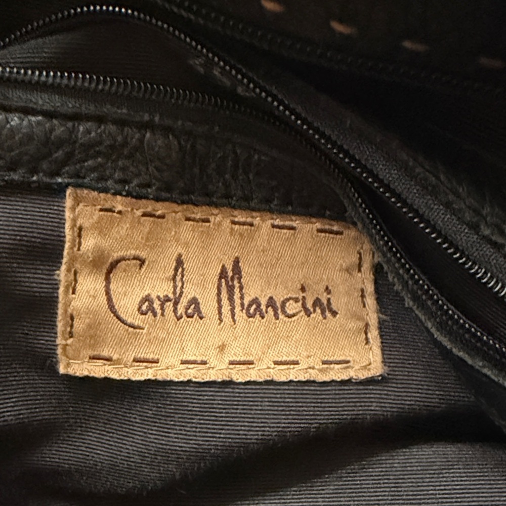 Carla Mancini Yummy Black Leather Women's Bag - Picture 7 of 7